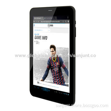 IPS Screen 1,024 x 600P 7-inch Tablet PC with 3,000mAh Polymer Battery, Sized 190*112*9mm